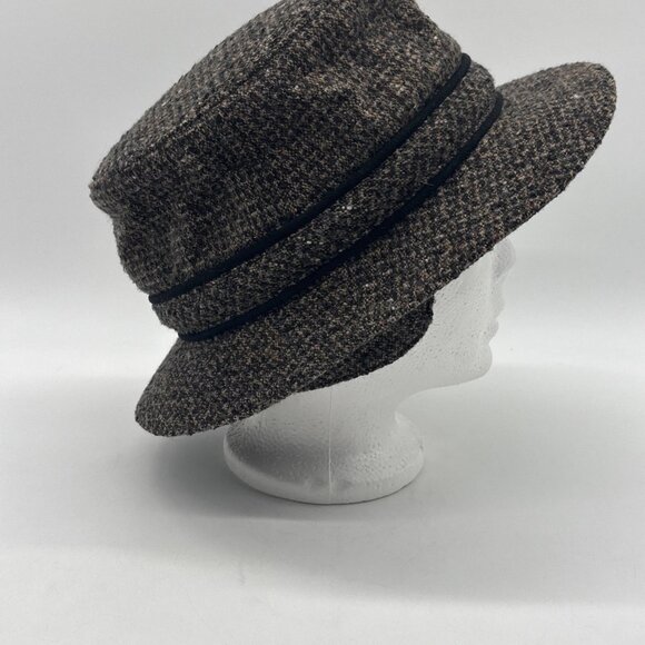 Tilley Winter Hat Tilley Endurables Wool Size 7 1/2 Tweed Brown Ear Flaps - Picture 5 of 8